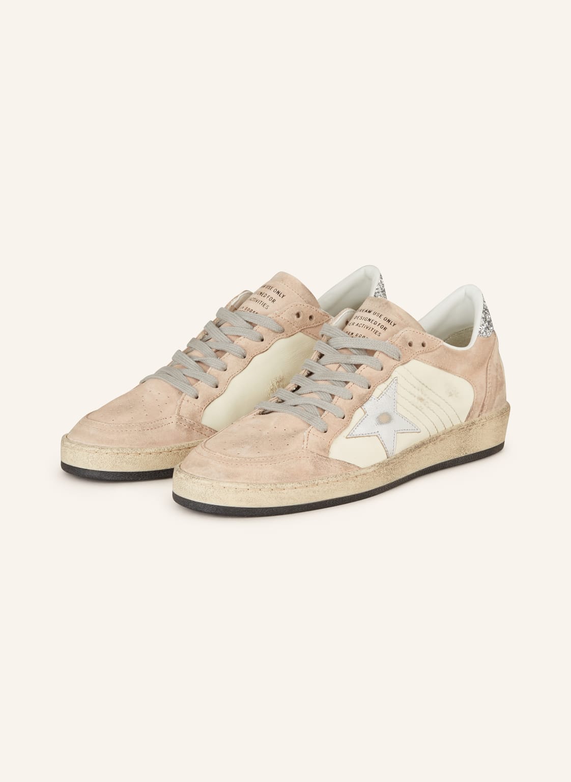 Golden Goose Sneaker Ball Star Mit Pailletten weiss Golden Goose Sneaker Ball Star Mit Pailletten weiss von Golden Goose