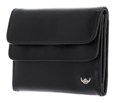 Golden Head Colorado RFID Protect Billfold Coin Wallet with Flap Black Golden Head Colorado RFID Protect Billfold Coin Wallet with Flap Black von Golden Head