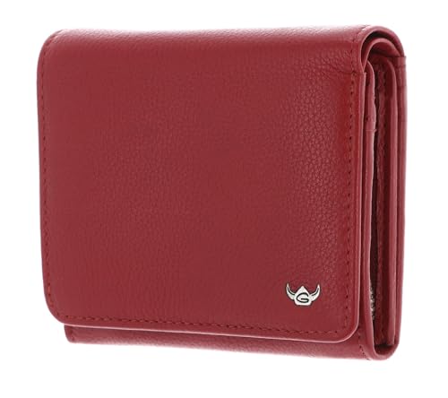 Golden Head Madrid RFID Protect Zipped Billfold Coin Wallet Red von Golden Head