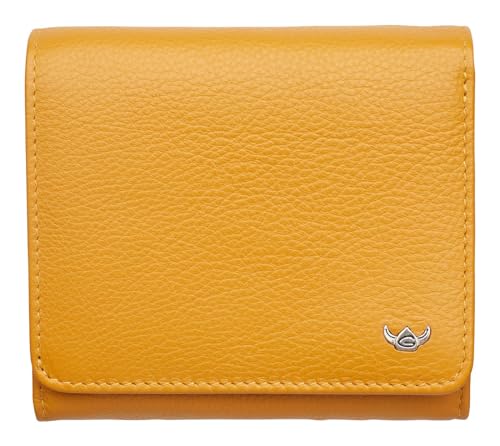 Golden Head Madrid RFID Protect Zipped Billfold Coin Wallet Gamboge von Golden Head