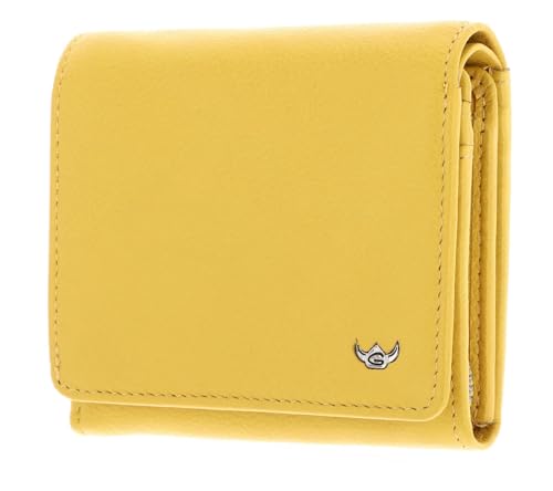 Golden Head Madrid RFID Protect Zipped Billfold Coin Wallet Sun Yellow von Golden Head