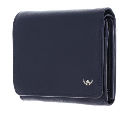 Golden Head Madrid RFID Protect Zipped Billfold Coin Wallet Blue von Golden Head