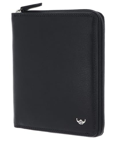 Golden Head Polo RFID Protect Zipped Billfold Coin Wallet Black Golden Head Polo RFID Protect Zipped Billfold Coin Wallet Black von Golden Head