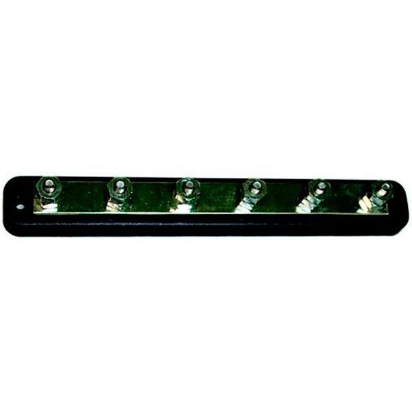 Goldenship 150a 48v Dc Common Busbar With 6 Terminals Schwarz 31 x 231 mm von Goldenship