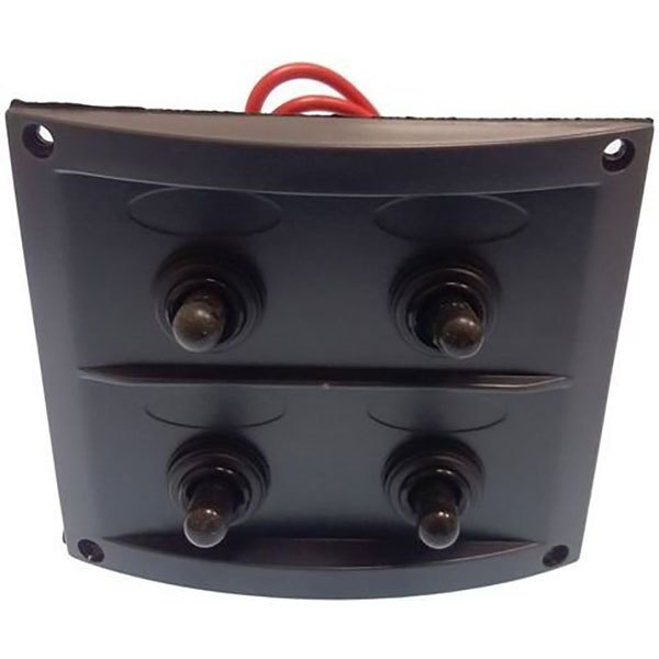 Goldenship 4 Switches Panel 15a 12v Schwarz 97 x 110 mm Goldenship 4 Switches Panel 15a 12v Schwarz 97 x 110 mm von Goldenship