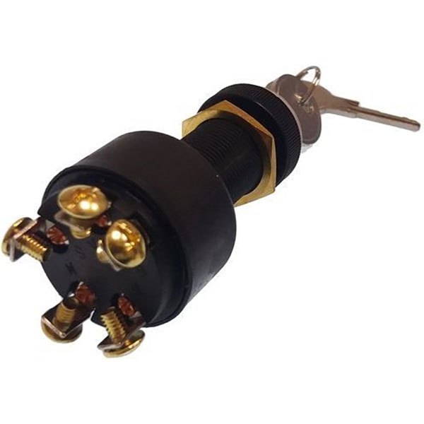 Goldenship 3 Positions Ignition Starter Switch With 5 Terminals Schwarz von Goldenship