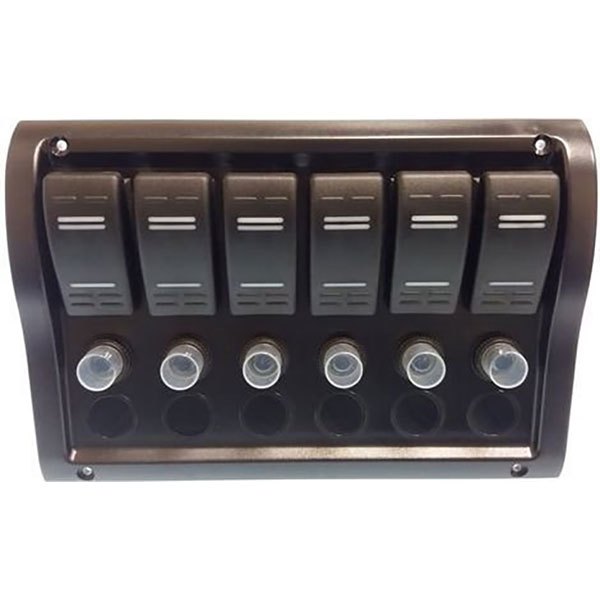 Goldenship 6 Switches Panel Schwarz 110 x 190 mm Goldenship 6 Switches Panel Schwarz 110 x 190 mm von Goldenship