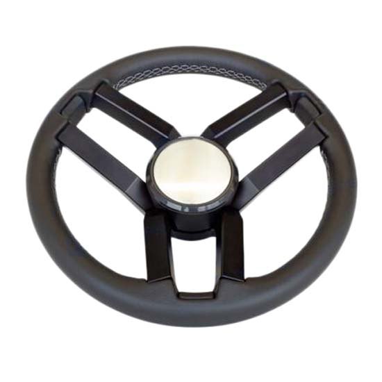 Goldenship Leather Bolca Steering Wheel Silber 350 mm Goldenship Leather Bolca Steering Wheel Silber 350 mm von Goldenship