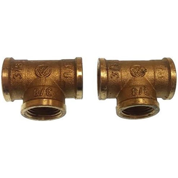 Goldenship Brass Female T Pipe Connector Golden 2 1/2´´ von Goldenship