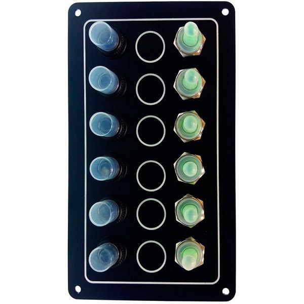 Goldenship Ip65 Waterproof 6 Switches Panel Schwarz 100 x 170 mm Goldenship Ip65 Waterproof 6 Switches Panel Schwarz 100 x 170 mm von Goldenship