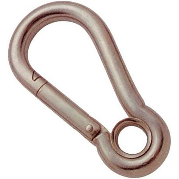 Goldenship Snap Hook Eyelet 15 Units Silber 8 x 80 mm von Goldenship