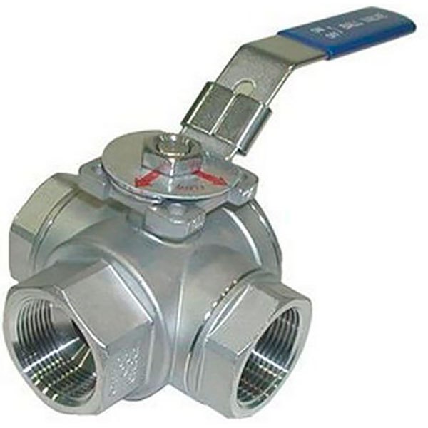 Goldenship Stainless Steel 3-way Ball Valve Silber 1 1/4´´ von Goldenship