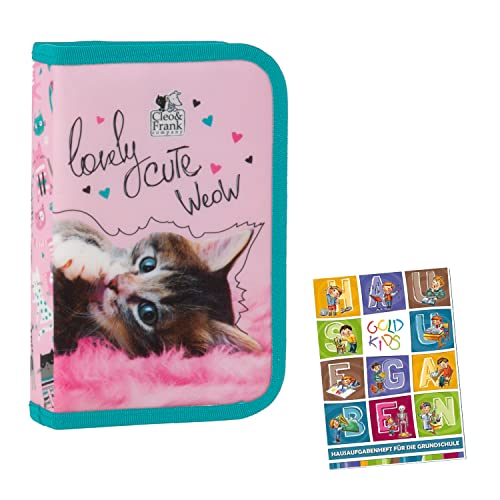 Goldkids Federmappe Federmäppchen Federtasche mit Inhalt Cleo & Frank 35 Katze Motiv Lizenz Artikel inkl Hausaufgabenheft Goldkids Federmappe Federmäppchen Federtasche mit Inhalt Cleo & Frank 35 Katze Motiv Lizenz Artikel inkl Hausaufgabenheft von Goldkids