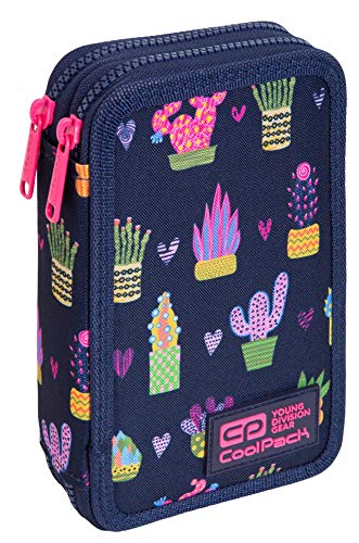 Goldkids COOLPACK 2-fache Federtasche Federmappe Federmäppchen 35-teilig gefüllte Schüleretui 21 x 13 x 5 cm 2-stöckig von Goldkids