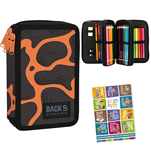 Goldkids Federtasche 3-fache Federmappe Federmäppchen 43-teilig gefüllte Schüleretui Stifte und Pinsel inkl. Aufgabenheft Federbox Etui Stiftetasche Schlamper-Etui Schul-Etui Goldkids Federtasche 3-fache Federmappe Federmäppchen 43-teilig gefüllte Schüleretui Stifte und Pinsel inkl. Aufgabenheft Federbox Etui Stiftetasche Schlamper-Etui Schul-Etui von Goldkids