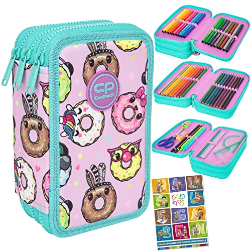 Goldkids Federtasche 3-fache Federmappe Happy Donuts Federmäppchen 46-teilig gefüllte Schüleretui Stifte und Pinsel inkl. Aufgabenheft Federbox Etui Stiftetasche Schlamper-Etui Schul-Etui Goldkids Federtasche 3-fache Federmappe Happy Donuts Federmäppchen 46-teilig gefüllte Schüleretui Stifte und Pinsel inkl. Aufgabenheft Federbox Etui Stiftetasche Schlamper-Etui Schul-Etui von Goldkids