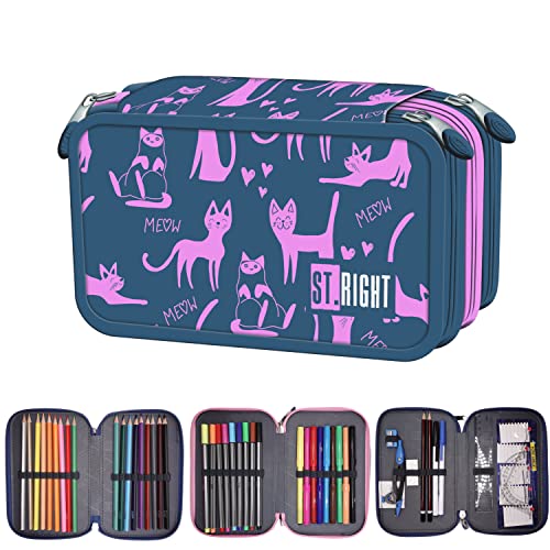 Goldkids St. Right XXL Federtasche Federmappe Federmäppchen 46-teilig gefüllte Schüleretui 3-stöckig 19 x 13 x 7 cm inkl. Hausaufgabenheft Lazy Cats Katzen Goldkids St. Right XXL Federtasche Federmappe Federmäppchen 46-teilig gefüllte Schüleretui 3-stöckig 19 x 13 x 7 cm inkl. Hausaufgabenheft Lazy Cats Katzen von Goldkids