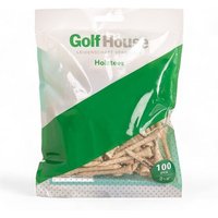 Golf House Holztees 2.1/8" 100er natur Golf House Holztees 2.1/8" 100er natur von Golf House