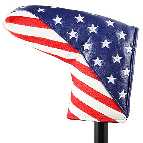 Golfschlägerhaube für Golfschlägerschläger, Sterne und Streifen, für Blade Putter Golfschlägerhaube für Golfschlägerschläger, Sterne und Streifen, für Blade Putter von Golf Obsession