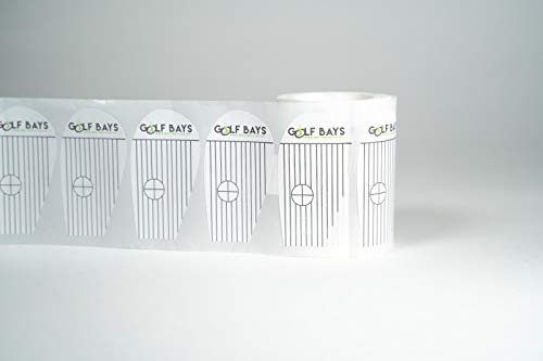 Golfbays Schlagaufkleber - Übung Swing Training Impact Labels - Golf Club Target Impact Sticker - Ideal für Golf Anfänger und Anfänger - Übung Swing Ball Hitting - 250 Sticker von Golf bays