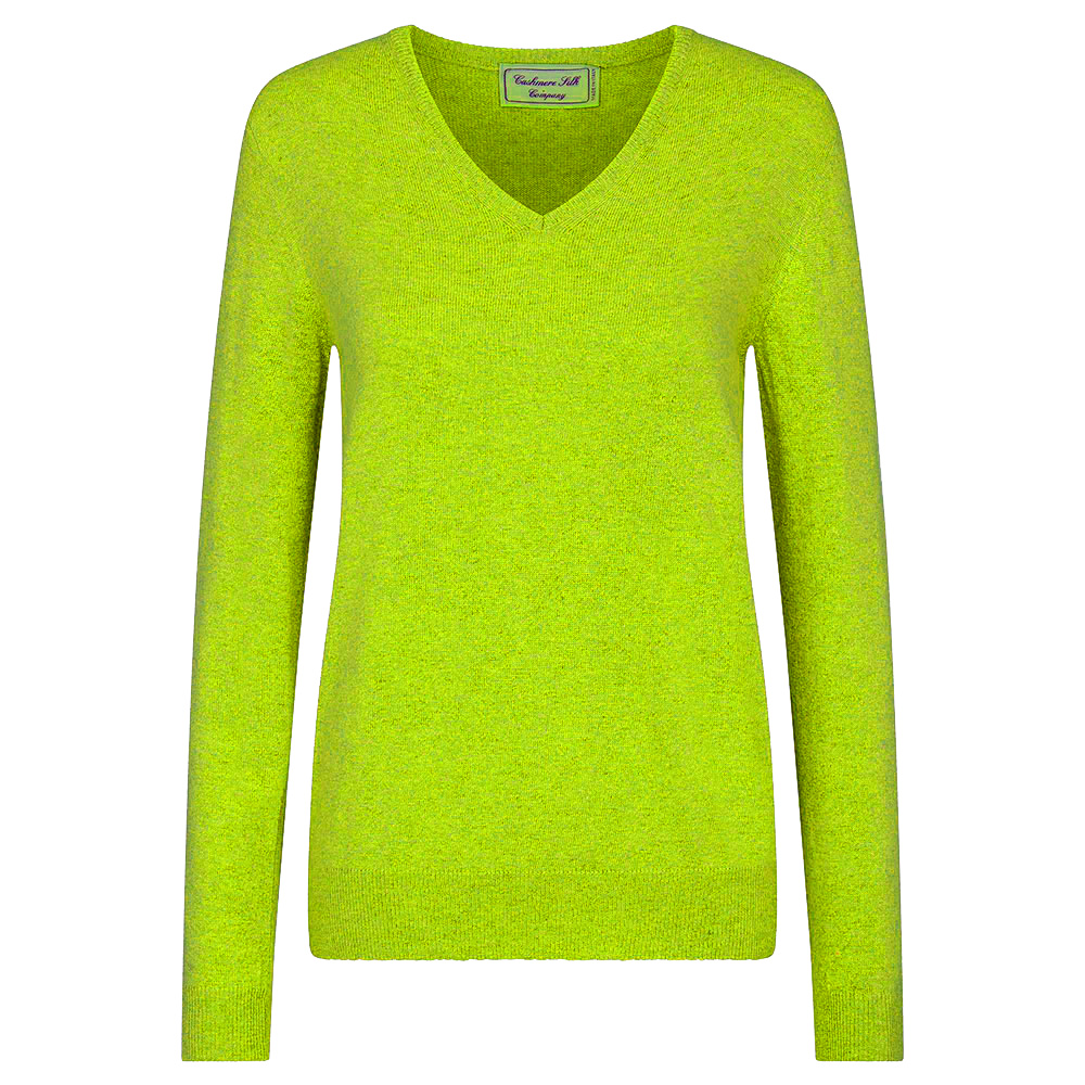 'Cashmere & Silk Co. Damen Pullover V-Auschnitt lime' 'Cashmere & Silk Co. Damen Pullover V-Auschnitt lime' von 'Golf und Günstig'
