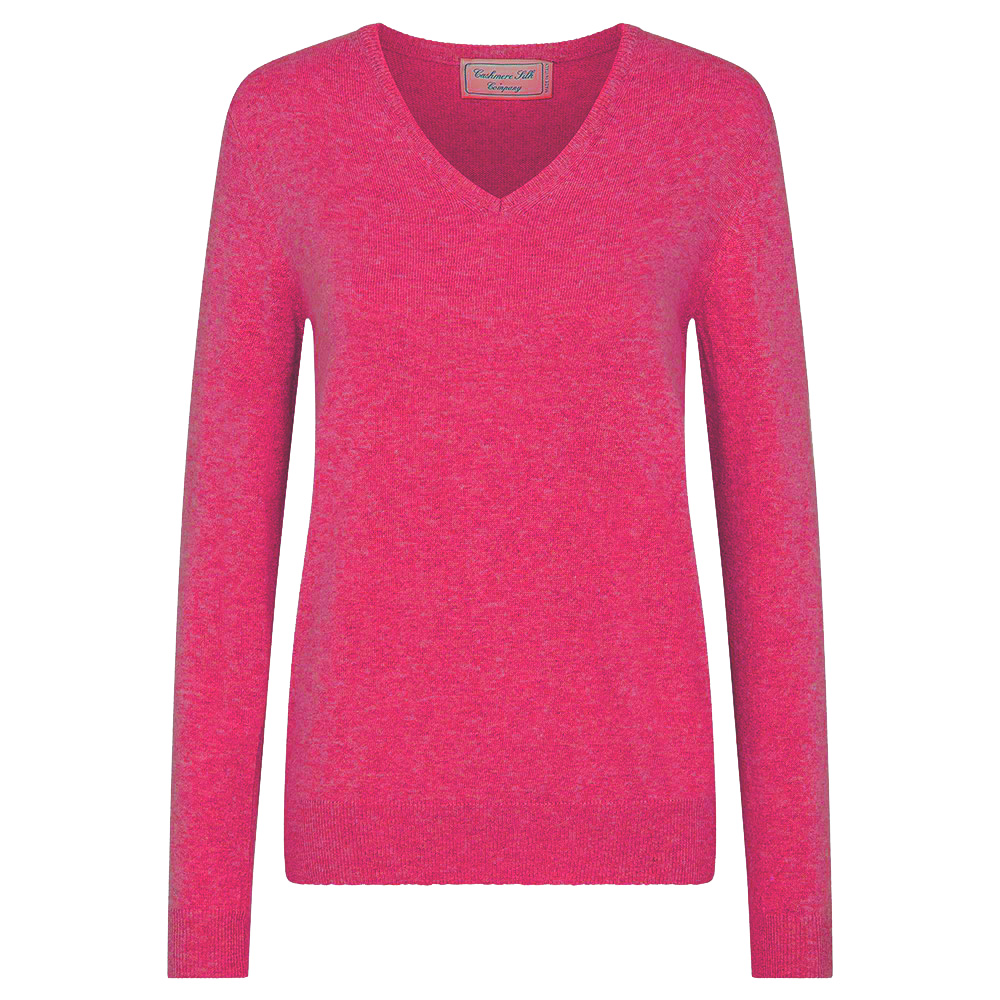 'Cashmere & Silk Co. Damen Pullover V-Auschnitt pink' von 'Golf und GÃ¼nstig'
