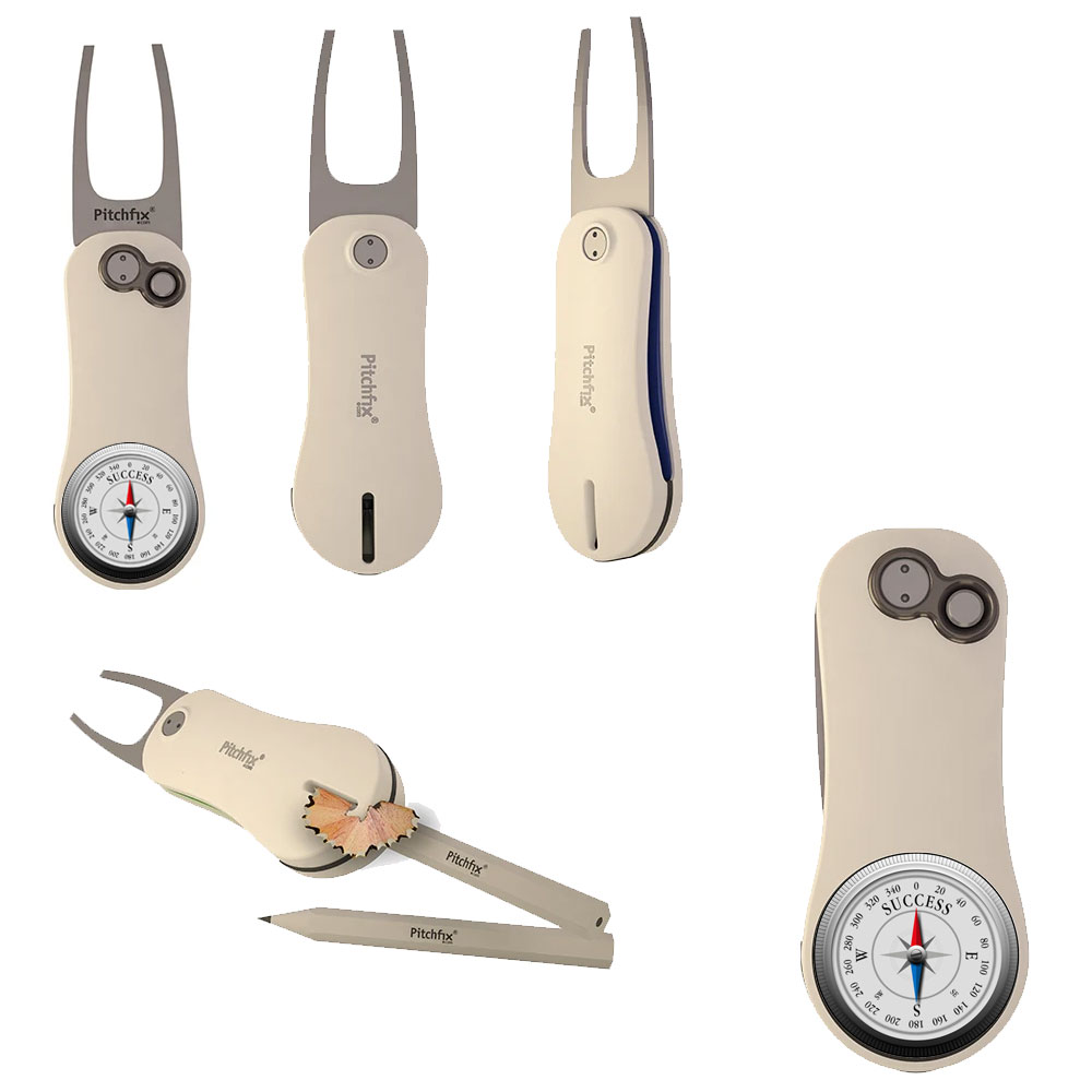 'Pitchfix Hybrid 2.0 Pitchgabel mit Kompass Logo weiss/blau' 'Pitchfix Hybrid 2.0 Pitchgabel mit Kompass Logo weiss/blau' von 'Golf und Günstig'