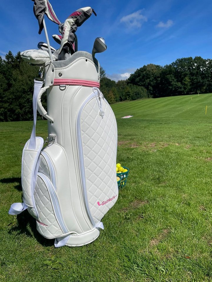 GolfRolfe Golfballtasche GolfRolfe 14279 Golfbag weiß - Design Golftasche Caddybag GolfRolfe Golfballtasche GolfRolfe 14279 Golfbag weiß - Design Golftasche Caddybag von GolfRolfe
