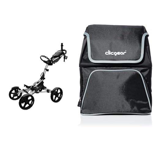 Clicgear Golf-Trolley Clicgear 8.0+, Unisex, silberfarben, UK-Einheitsgröße + Clicgear 8 Golftrolley-Kühltasche Clicgear Golf-Trolley Clicgear 8.0+, Unisex, silberfarben, UK-Einheitsgröße + Clicgear 8 Golftrolley-Kühltasche von Golfoy