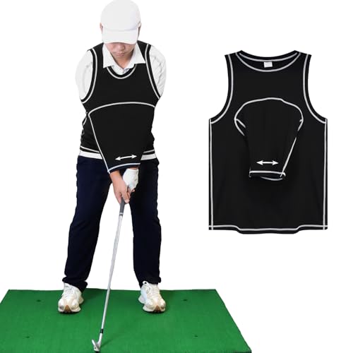 Golf-Swing-Shirt-Trainer, leicht zu korrigieren, atmungsaktiv, Armschwung-Haltungskorrektur, Golfer, Golfschwung-Trainingshilfe, Schwarz Golf-Swing-Shirt-Trainer, leicht zu korrigieren, atmungsaktiv, Armschwung-Haltungskorrektur, Golfer, Golfschwung-Trainingshilfe, Schwarz von Golfupp