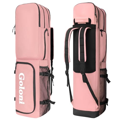 Goloni Feldhockey-Tasche mit 4 Schlägern und Schultergurten, Feldhockeyschläger-Rucksack mit Schuhfach, ideal für Feldhockey und Lacrosse-Ausrüstung Goloni Feldhockey-Tasche mit 4 Schlägern und Schultergurten, Feldhockeyschläger-Rucksack mit Schuhfach, ideal für Feldhockey und Lacrosse-Ausrüstung von Goloni
