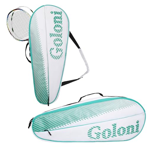 Goloni Tennistasche für 3–4 Schläger mit extra Vordertasche für andere wichtige Dinge, Tennisschläger-Tasche mit abnehmbarem Schultergurt, Grün Goloni Tennistasche für 3–4 Schläger mit extra Vordertasche für andere wichtige Dinge, Tennisschläger-Tasche mit abnehmbarem Schultergurt, Grün von Goloni