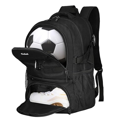 Goloni Tennistaschen für Damen, 2 Schläger, Pickleball-Rucksack für Herren mit Schuhfach, geeignet für Squash, Softball, Badminton, Fußball, Basketball und Fußball, Schwarz, Tennis Goloni Tennistaschen für Damen, 2 Schläger, Pickleball-Rucksack für Herren mit Schuhfach, geeignet für Squash, Softball, Badminton, Fußball, Basketball und Fußball, Schwarz, Tennis von Goloni