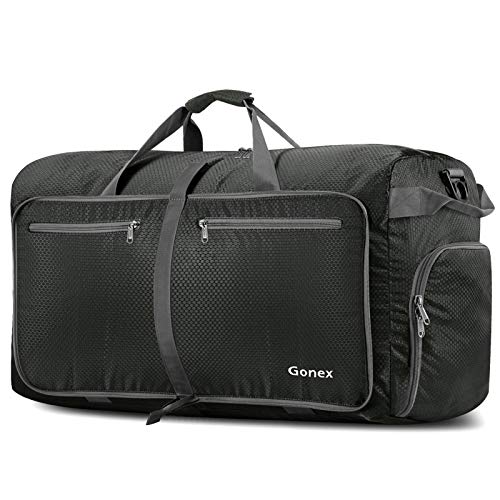 Gonex Leichter Faltbare Reise-Gepäck 150L Duffel Taschen Sporttasche für Reisen Sport Gym Urlaub Grau von Gonex