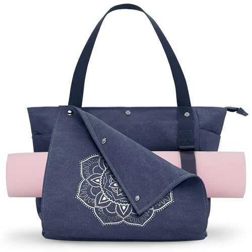 Gonex Yogatasche, Yogamatte Tasche mit Mehreren Taschen für Damen und Herren, Canvas wasserdichte Tote Einkaufstasche, Matte Einfach Herausnehmen für Pilates, Reisen, Training, Büro Gonex Yogatasche, Yogamatte Tasche mit Mehreren Taschen für Damen und Herren, Canvas wasserdichte Tote Einkaufstasche, Matte Einfach Herausnehmen für Pilates, Reisen, Training, Büro von Gonex