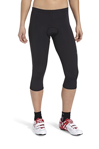 GONSO 3/4 Radhose Lusaka aus 80% PA 20% EL für Damen, gepolsterte Fahrradhose/ Bermuda/ Shorts mit Gummibund, formbeständig- Größe 36 von Gonso