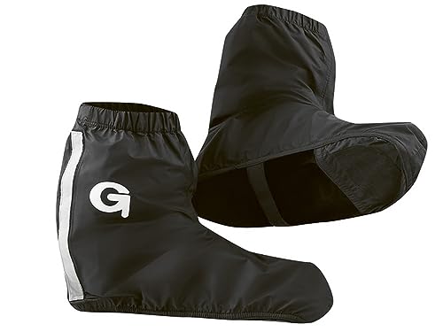 Gonso Allwetter Überschuh, Rain Shoecover für Männer und Frauen, Wasserdicht bis 10.000 mm & winddicht, Enganliegende Passform, PFC-frei, Unisex, Schwarz, Gr. XL von Gonso