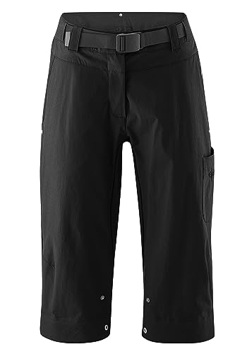 Gonso Damen Hose Ruth 3/4, Black, 38, 25025 von Gonso