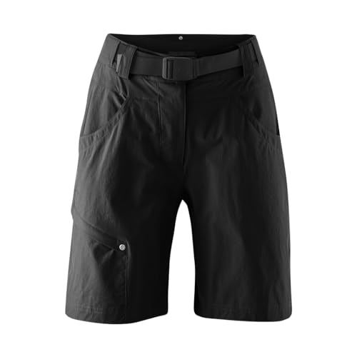 Gonso Mira, Kurze Damen Fahrradhose, 2in1 Bikeshorts mit Stretcheinsatz über dem Gesäß, Einknöpfbare Radunterhose mit Relax Gel Comfort Sitzpolster, Weite Passform, PFC-Frei, Schwarz, Gr. 38 Gonso Mira, Kurze Damen Fahrradhose, 2in1 Bikeshorts mit Stretcheinsatz über dem Gesäß, Einknöpfbare Radunterhose mit Relax Gel Comfort Sitzpolster, Weite Passform, PFC-Frei, Schwarz, Gr. 38 von Gonso