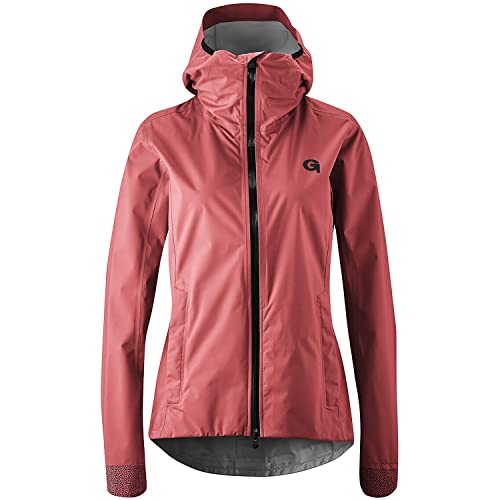 Gonso Damen Regenjacke Sura Plus, Fahrradjacke mit Kapuze, wasserdichte Radjacke von Gonso