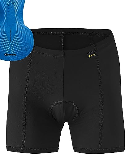 Gonso Sitivo U W, Damen Fahrradunterhose, Passt unter alle Rad-Shorts, Tights mit Sitivo Blue Sitzpolster mit Poron-Elementen, Enganliegende Passform, Schwarz/Blau, Gr. 36 Gonso Sitivo U W, Damen Fahrradunterhose, Passt unter alle Rad-Shorts, Tights mit Sitivo Blue Sitzpolster mit Poron-Elementen, Enganliegende Passform, Schwarz/Blau, Gr. 36 von Gonso