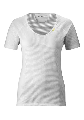 Gonso Damen Unterhemd Base Shirt W, atmungsaktives Funktionsshirt, Kurzarm Fahrrad-Shirt, Slim Fit Gonso Damen Unterhemd Base Shirt W, atmungsaktives Funktionsshirt, Kurzarm Fahrrad-Shirt, Slim Fit von Gonso