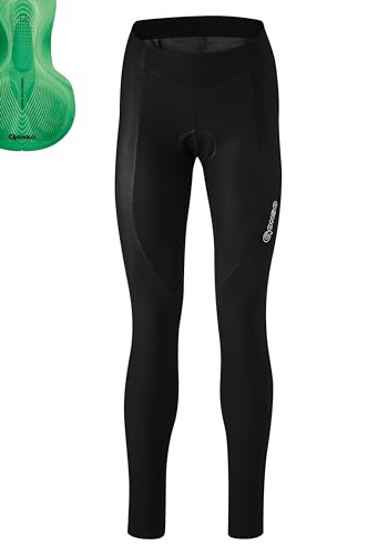 Gonso Unisex Sitivo Tight Bike Short Women, Black / Bright Green, 38 EU von Gonso