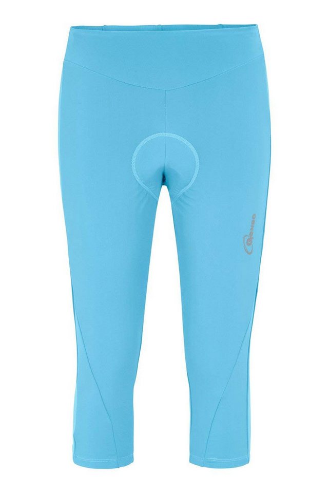 Gonso Fahrradhose Gonso LECCE Damen 3/4 Radhose mit Sitzpolster extra-komfortable Bundverarbeitung ohne Gummi von Gonso