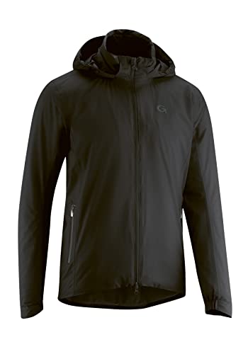 Gonso Save Therm, Herren Fahrradjacke, Wasserdichte Regenjacke, Wasserdicht bis 10.000 mm & winddicht, G-Tex, Warme Primaloft Silver Insulation, Weite Passform, PFC-frei, Schwarz, Gr. 4XL von Gonso