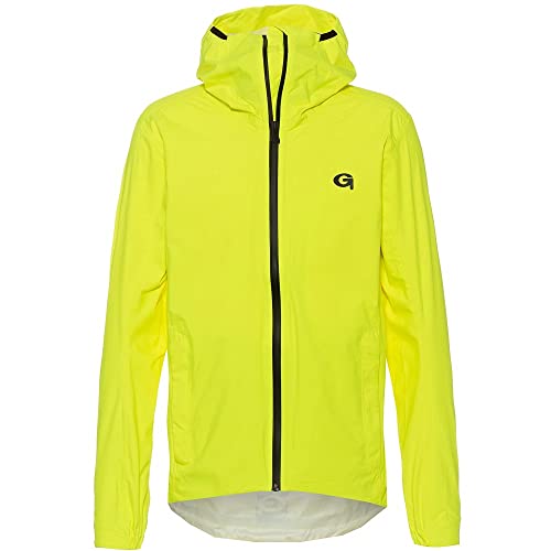 Gonso Save Plus, Herren Fahrradjacke, wasserdichte Regenjacke, Wasserdicht bis 10.000 mm & Winddicht, G-Tex, 2,5-Lagenlaminat & getapte Nähte, Körpernahe Passform, PFC-frei, Gelb, Gr. 4XL Gonso Save Plus, Herren Fahrradjacke, wasserdichte Regenjacke, Wasserdicht bis 10.000 mm & Winddicht, G-Tex, 2,5-Lagenlaminat & getapte Nähte, Körpernahe Passform, PFC-frei, Gelb, Gr. 4XL von Maier Sports