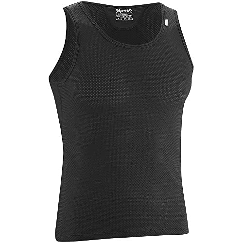 Gonso Herren Nevel U-shirt Unterhemden, Schwarz, 4XL EU Gonso Herren Nevel U-shirt Unterhemden, Schwarz, 4XL EU von Gonso