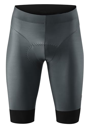 Gonso SQlab GO M, Herren Fahrradhose, Tights mit ergonomischem SQlab Sitzpolster, Innovative Schnittführung ohne Seitennaht, Enganliegende Passform,Grau, Gr. M von Gonso