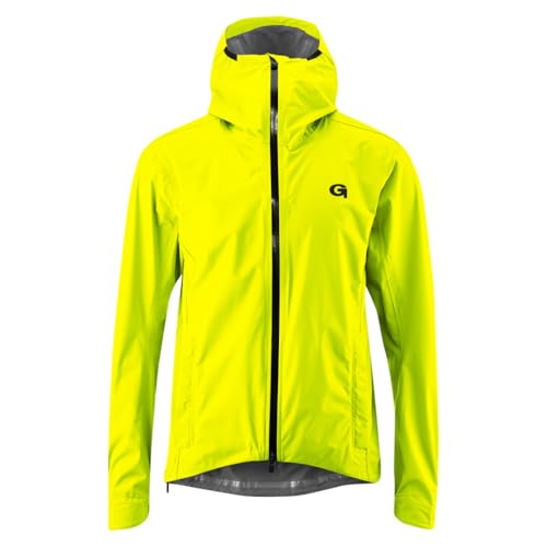 Gonso Save Plus, Herren Fahrradjacke, wasserdichte Regenjacke, Wasserdicht bis 10.000 mm & Winddicht, G-Tex, 2,5-Lagenlaminat & getapte Nähte, Körpernahe Passform, PFC-frei, Gelb, Gr. M Gonso Save Plus, Herren Fahrradjacke, wasserdichte Regenjacke, Wasserdicht bis 10.000 mm & Winddicht, G-Tex, 2,5-Lagenlaminat & getapte Nähte, Körpernahe Passform, PFC-frei, Gelb, Gr. M von Maier Sports