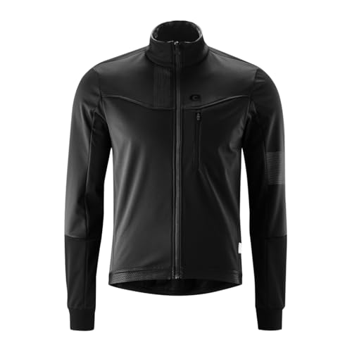 Gonso Valaff, Herren Fahrradjacke, Wasserabweisende Softshelljacke, Winddicht, G-Shell für optimale Wärmeisolierung, Enganliegende Passform, PFC-frei, Schwarz, Gr. M Gonso Valaff, Herren Fahrradjacke, Wasserabweisende Softshelljacke, Winddicht, G-Shell für optimale Wärmeisolierung, Enganliegende Passform, PFC-frei, Schwarz, Gr. M von Maier Sports
